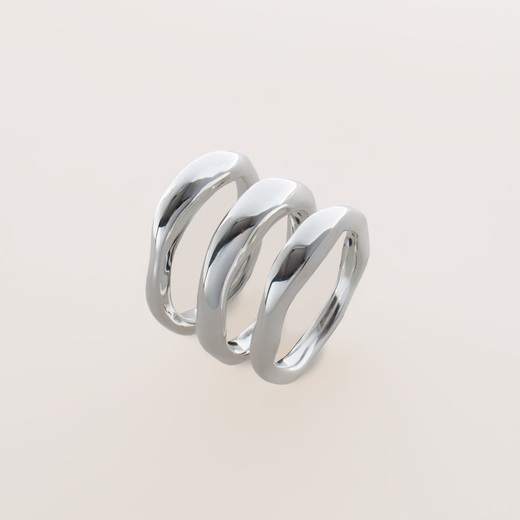 Sombra Dreier-Set Silber