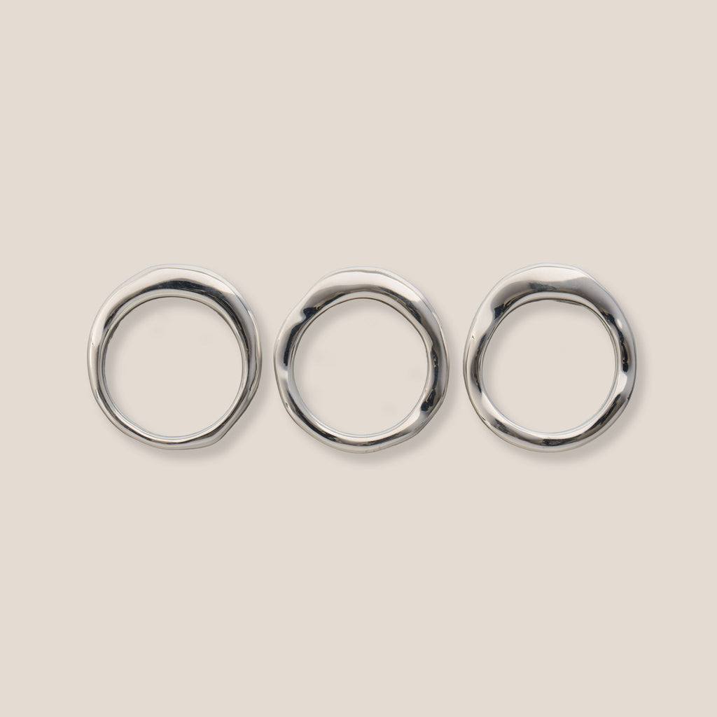 Sombra Dreier-Set Silber