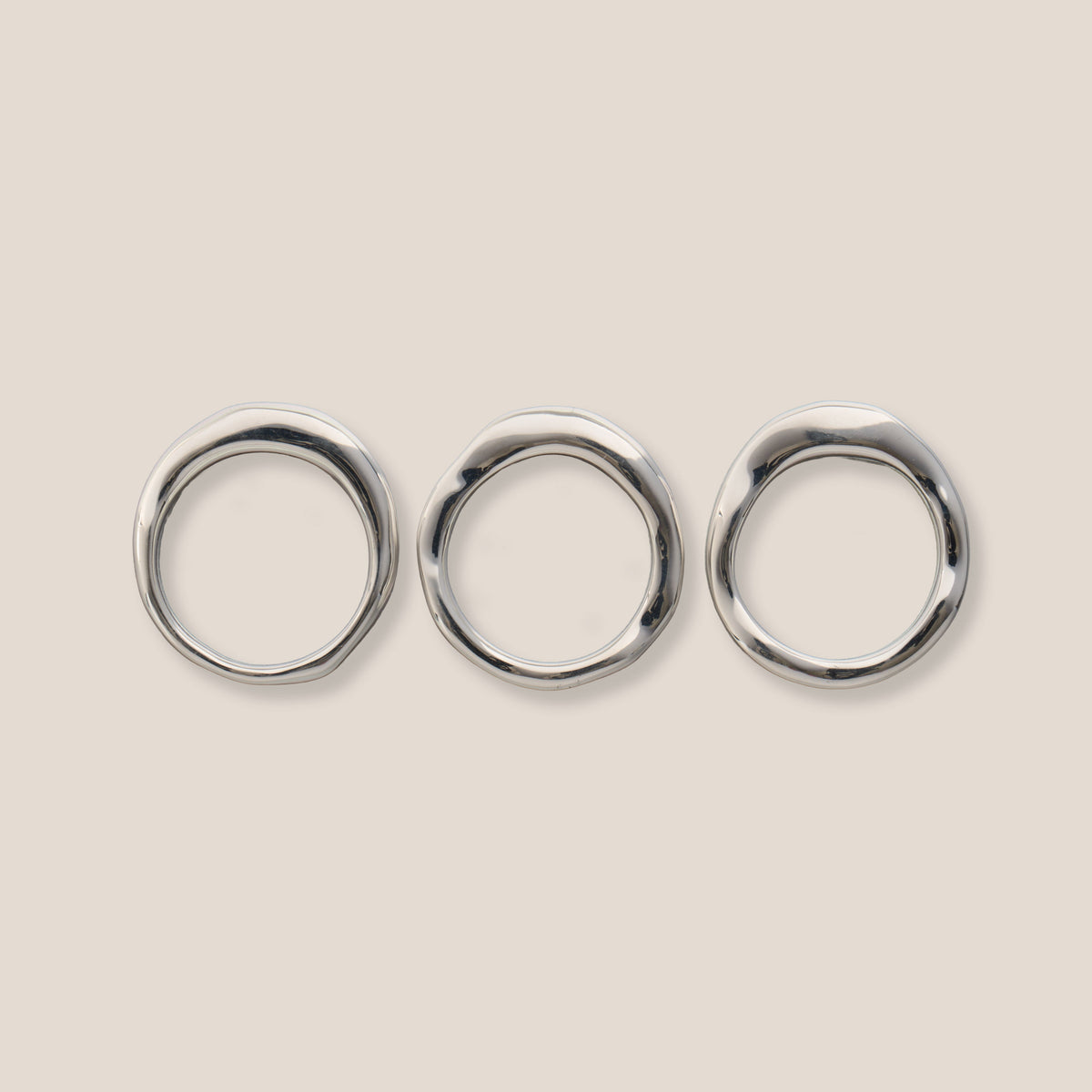 Sombra Dreier-Set Silber