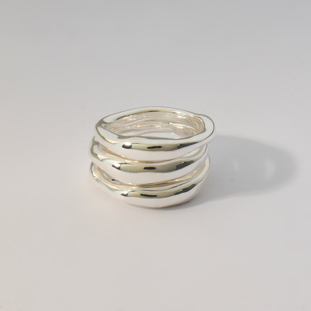 Sombra Dreier-Set Silber
