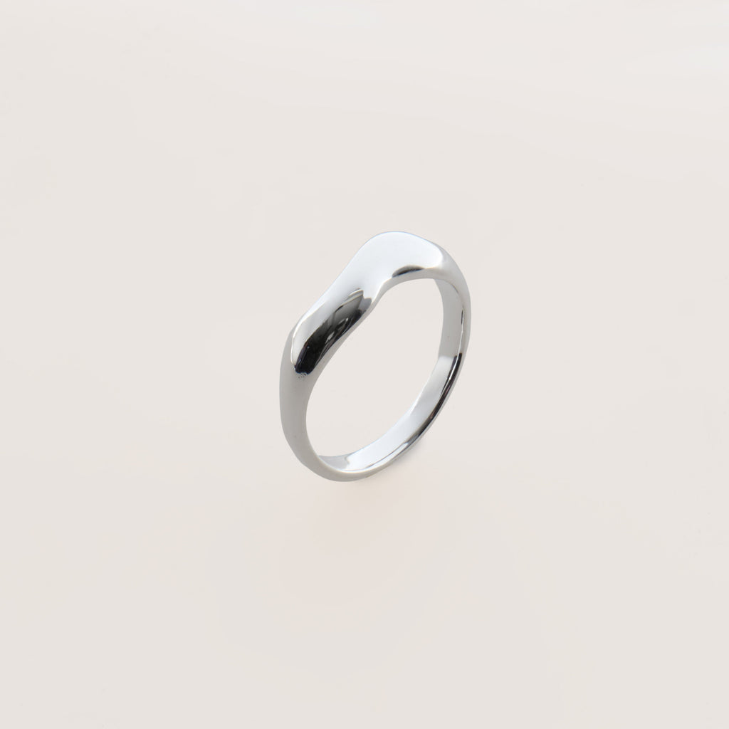 Onda Ring Silber